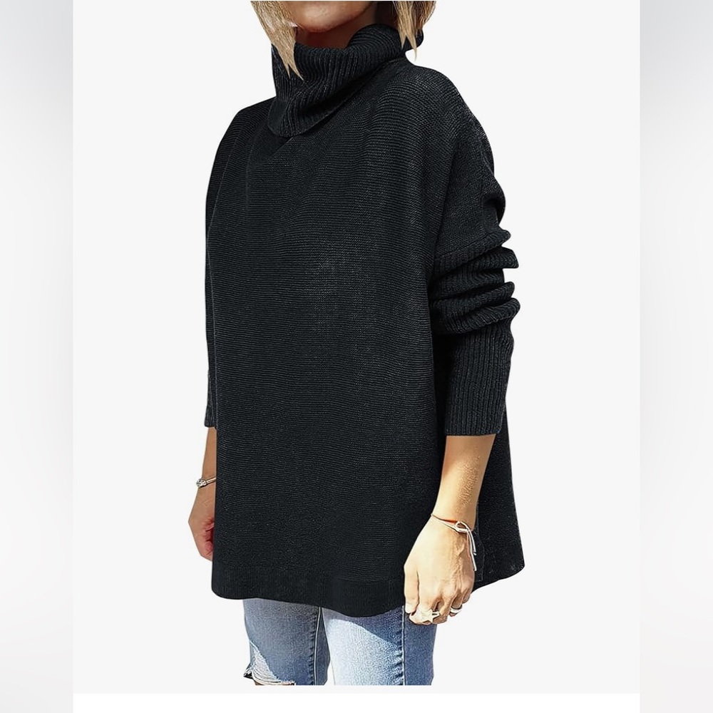 Amazon purchased ribbed black turtleneck tunic size small